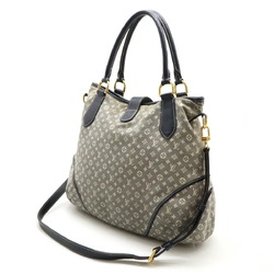 LOUIS VUITTON Louis Vuitton Monogram Idylle Elegy Tote Bag Shoulder Canvas Ankle Navy M56697