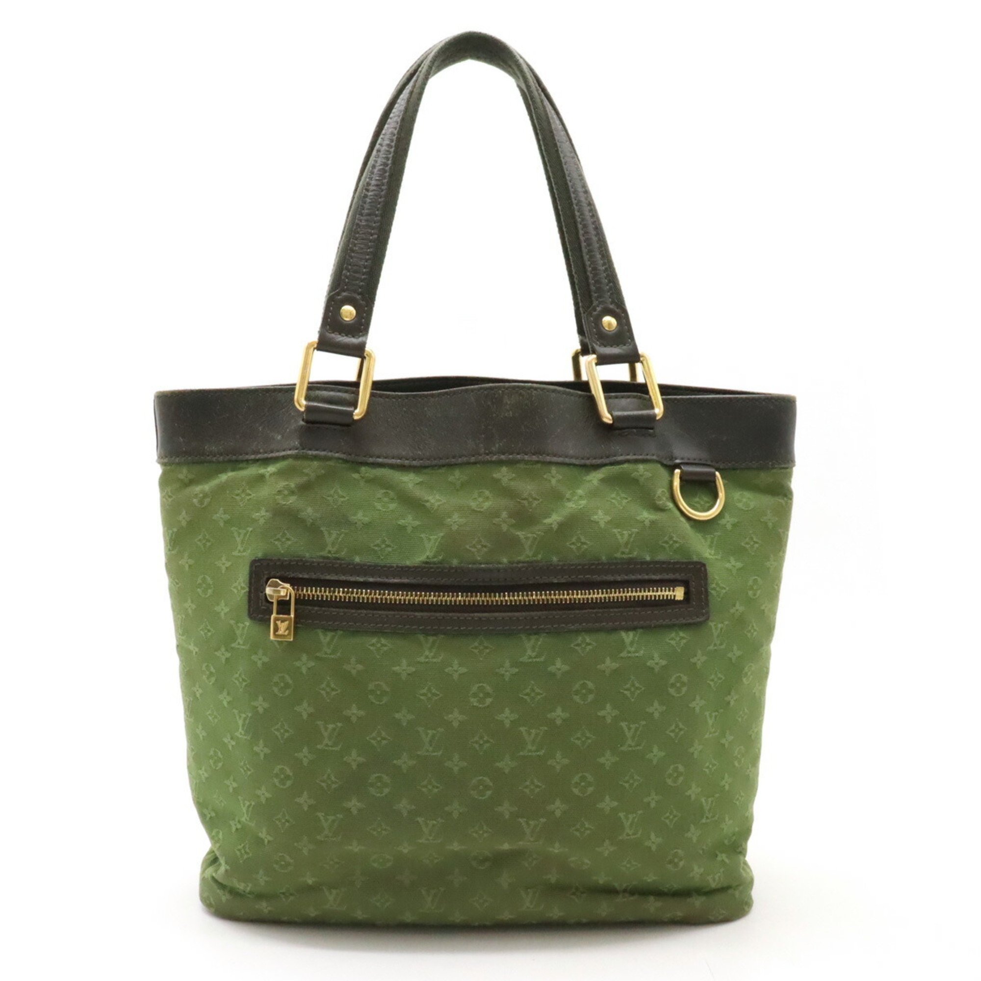 LOUIS VUITTON Louis Vuitton Monogram Lucille GM Tote Bag Shoulder Canvas Leather TST Khaki Green M92681