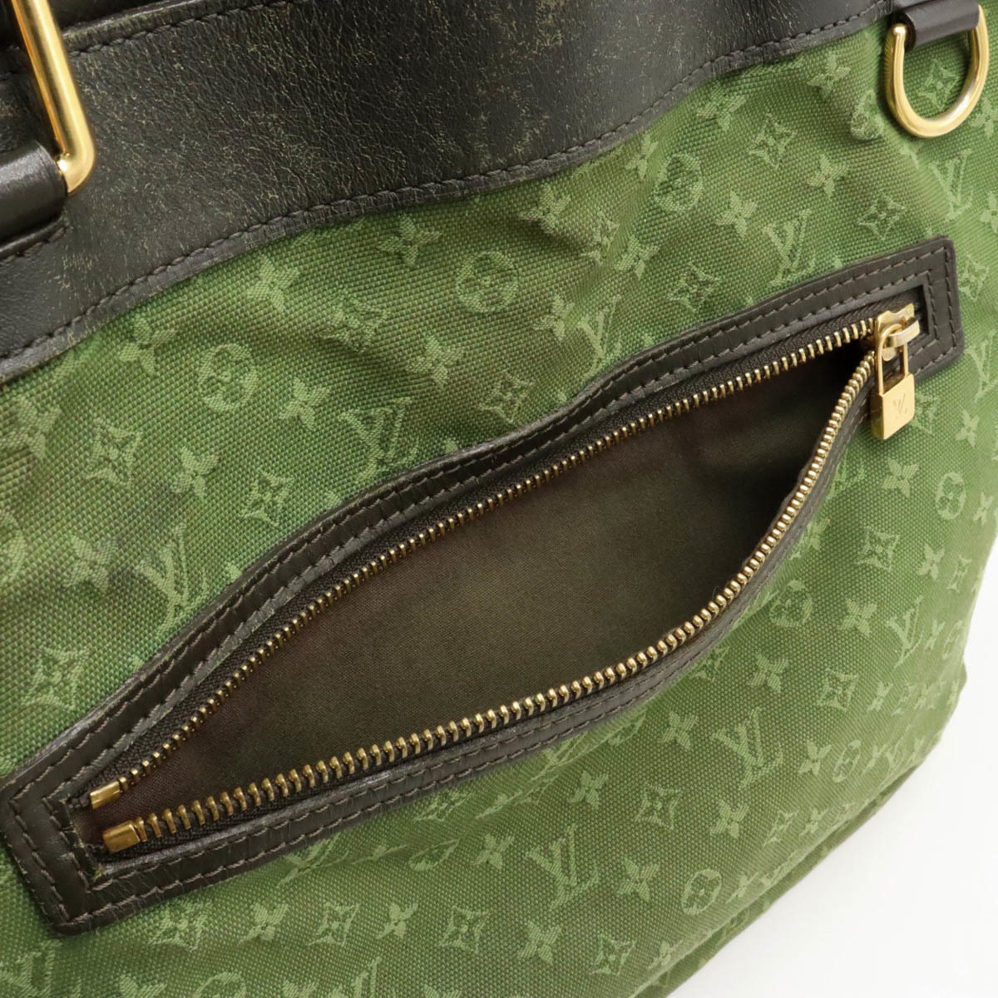 LOUIS VUITTON Louis Vuitton Monogram Lucille GM Tote Bag Shoulder Canvas Leather TST Khaki Green M92681