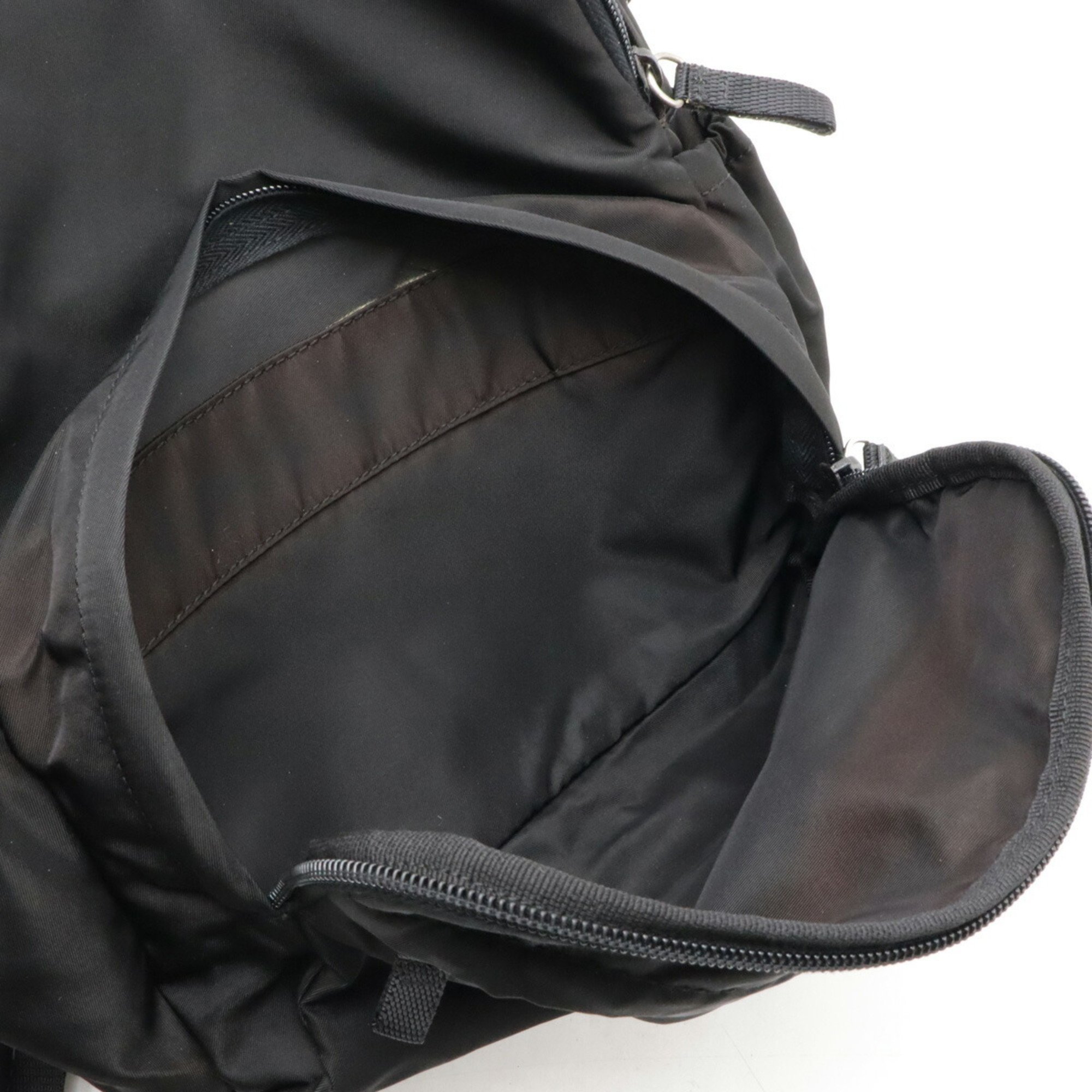 PRADA Backpack Nylon NERO Black Purchased at an overseas boutique VZ0014