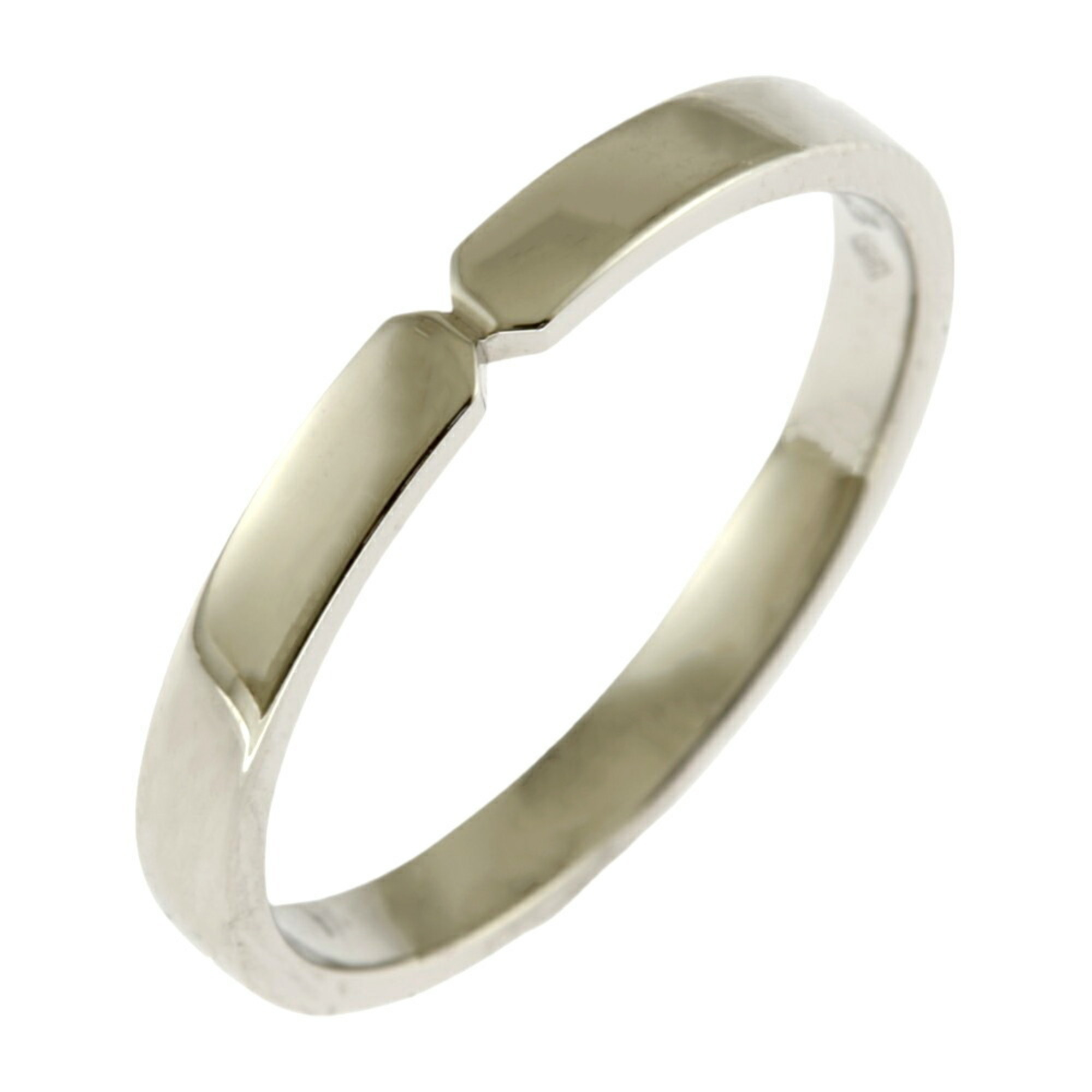 Hermes Everkelly Ring, Size 14.5, Pt950 Platinum, Women's, HERMES