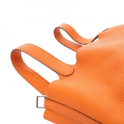 HERMES Picotin Lock PM Orange □N Stamp (around 2010) Women's Taurillon Clemence Handbag