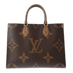 LOUIS VUITTON Louis Vuitton Monogram Giant On The Go MM Tote Brown Women's Reverse Canvas Handbag