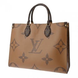 LOUIS VUITTON Louis Vuitton Monogram Giant On The Go MM Tote Brown Women's Reverse Canvas Handbag