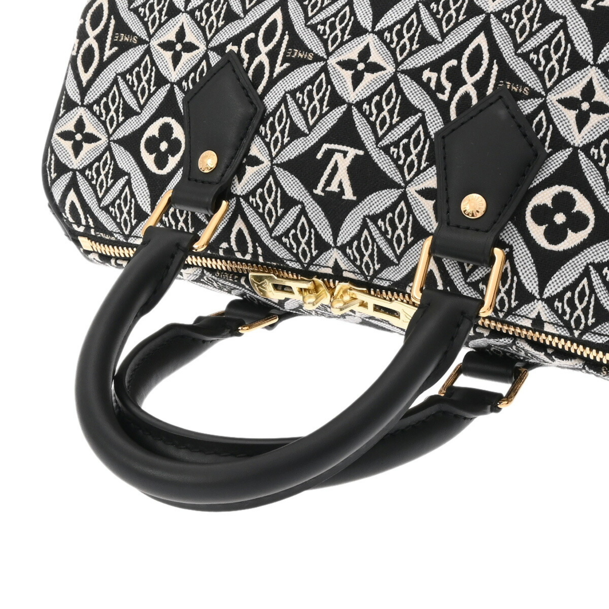 LOUIS VUITTON Louis Vuitton Monogram Jacquard Speedy Bandouliere 25 Since1854 Noir Women's Handbag