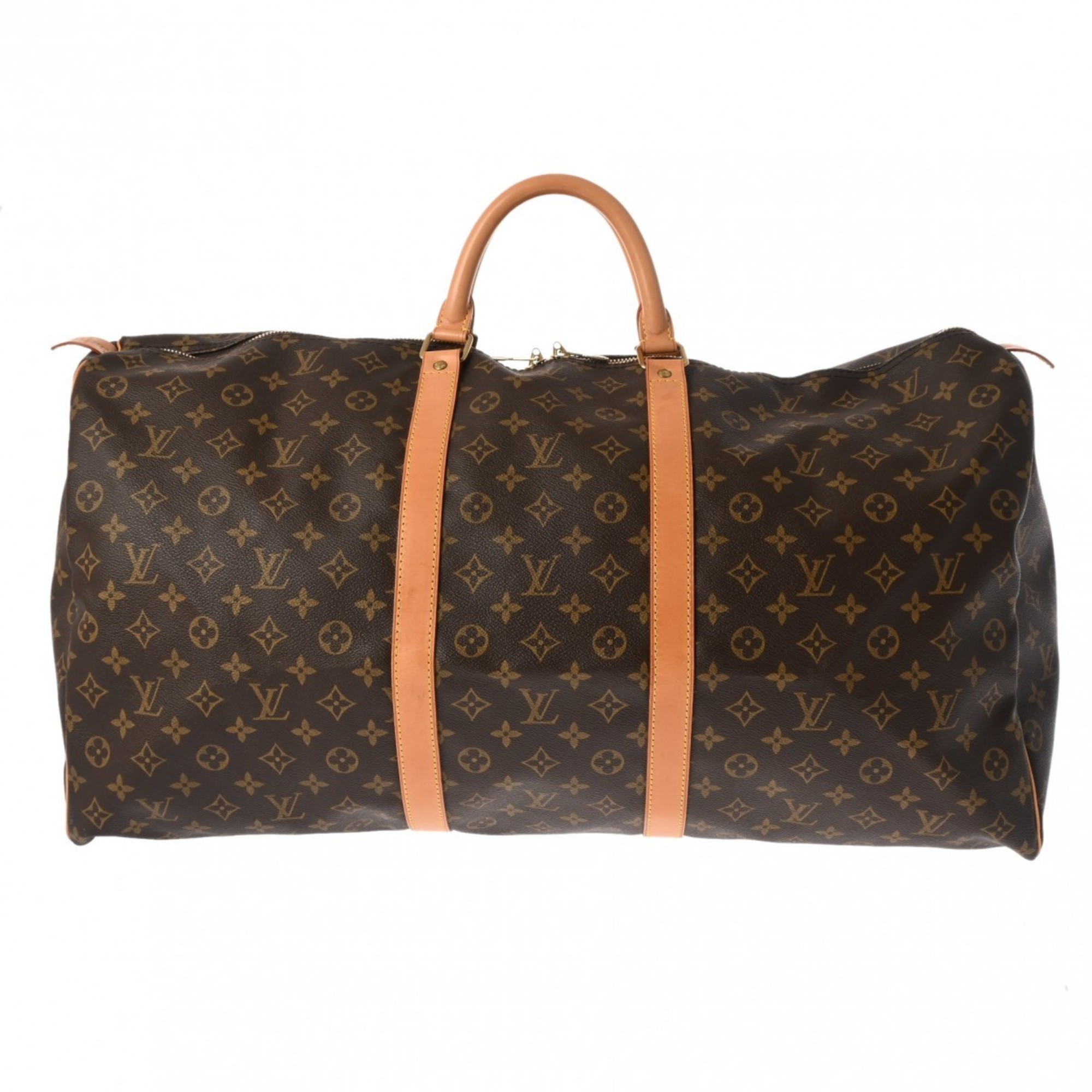 LOUIS VUITTON Louis Vuitton Monogram Keepall 60 Brown M41422 Unisex Canvas Boston Bag