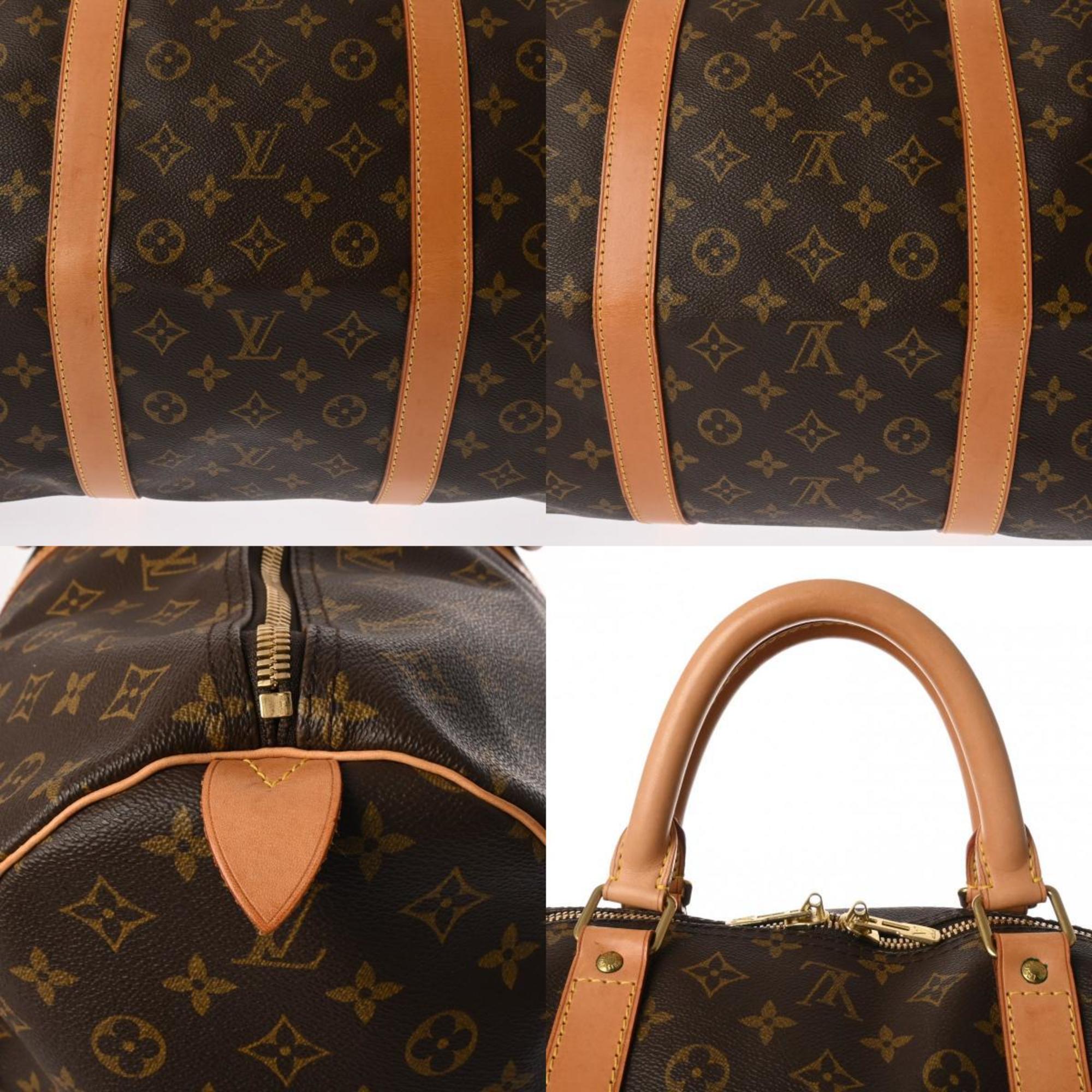 LOUIS VUITTON Louis Vuitton Monogram Keepall 60 Brown M41422 Unisex Canvas Boston Bag