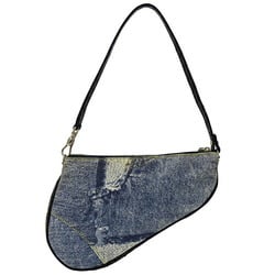 Christian Dior Dior Bags Women's Men's Handbags Saddle Denim Blue Charcoal Grey