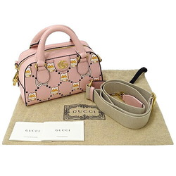 Gucci GUCCI Bag Women's Handbag Shoulder 2way GG Marmont Leather Pink 724606 Angela Nguyen Pikarar KAWAII Collaboration