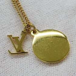 LOUIS VUITTON Necklace Men's Ring Monogram Gold M80189 OB2282