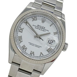 Rolex ROLEX Datejust 126234 Y serial number watch men's automatic AT stainless steel SS white gold WG silver Roman polished