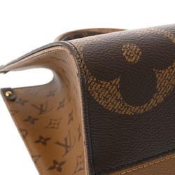 LOUIS VUITTON Louis Vuitton Monogram Giant On The Go MM Tote Brown Women's Reverse Canvas Handbag