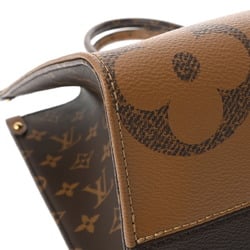 LOUIS VUITTON Louis Vuitton Monogram Giant On The Go MM Tote Brown Women's Reverse Canvas Handbag