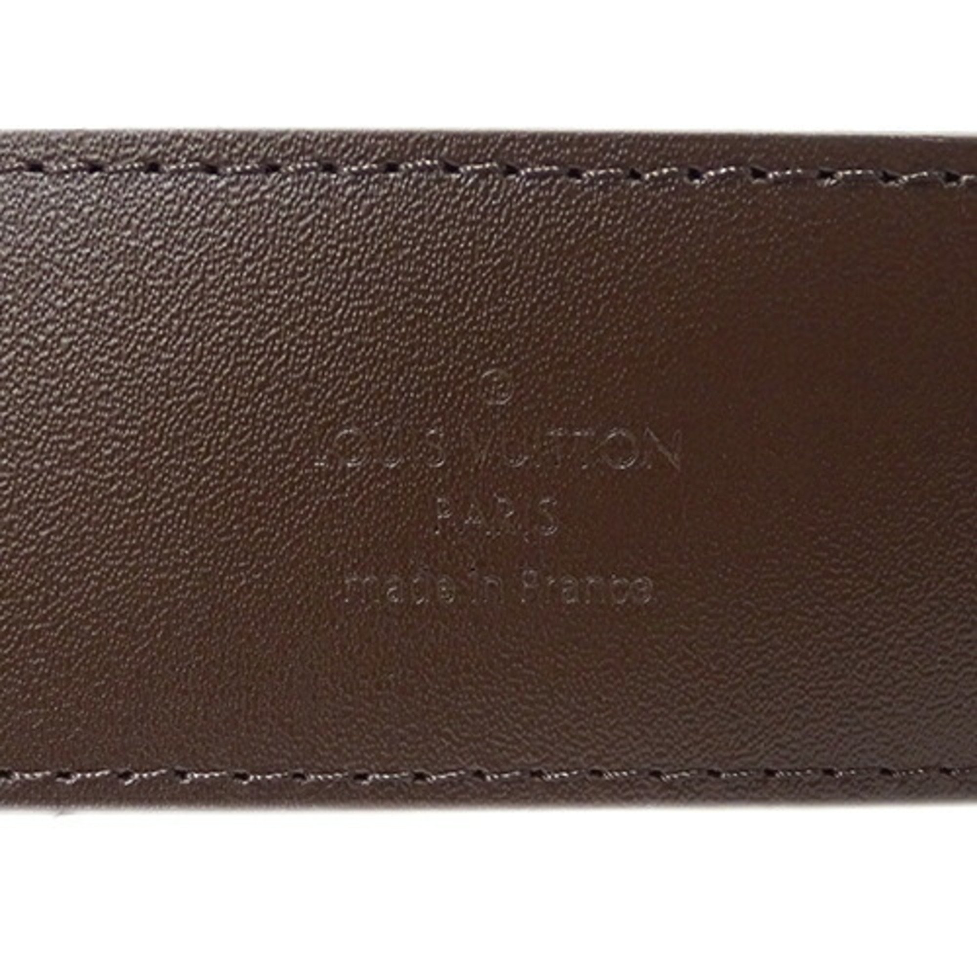 Louis Vuitton LOUIS VUITTON Belt Damier Men's Santur LV Initials M9807 90/36 Brown