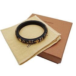 Louis Vuitton LOUIS VUITTON Bangle for Women Resin Bracelet Ankle John TPM Black Gold M65300 Size S+