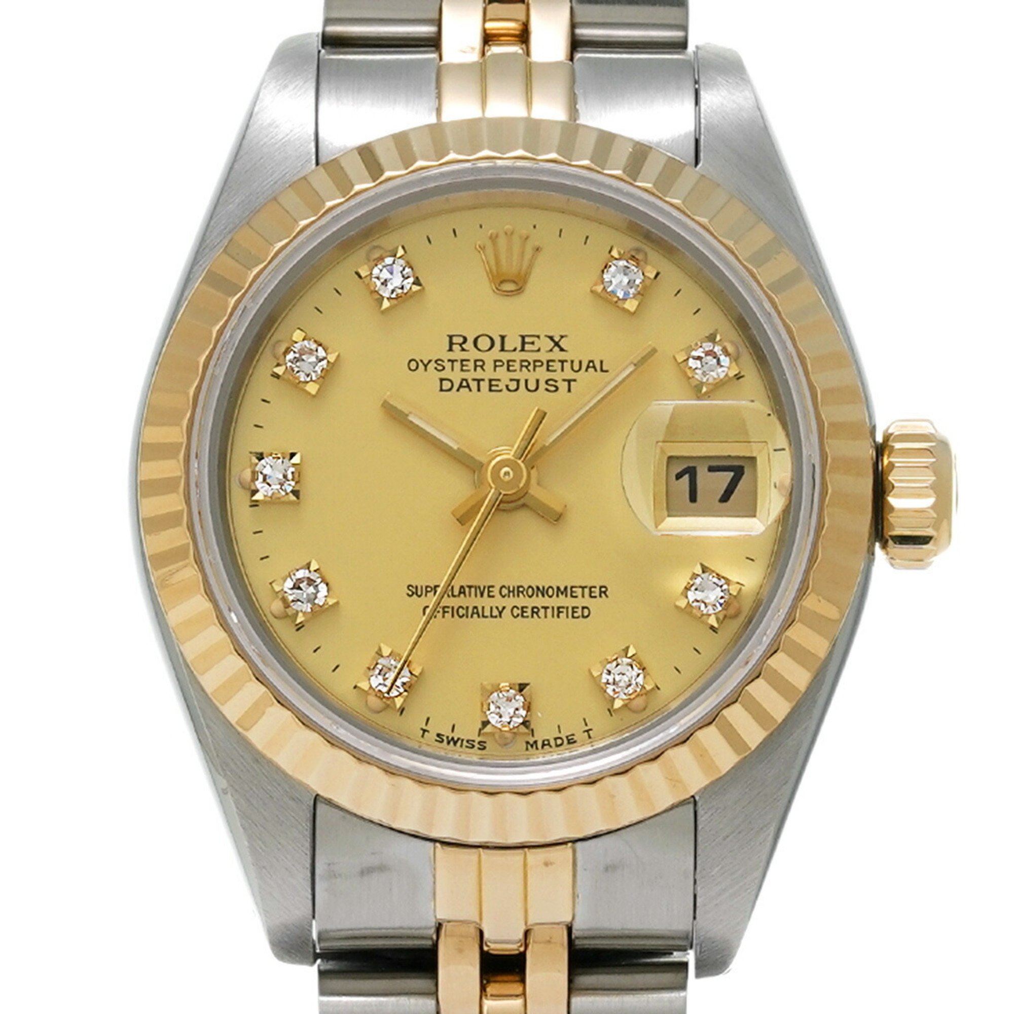 ROLEX Rolex Datejust 10P Diamond 69173G Ladies Watch Automatic