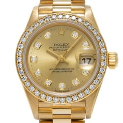 ROLEX Rolex Datejust Bezel Diamond 10P 69138 Ladies Watch Automatic