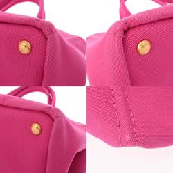 PRADA Prada Canapa Tote Pink Women's Canvas Bag