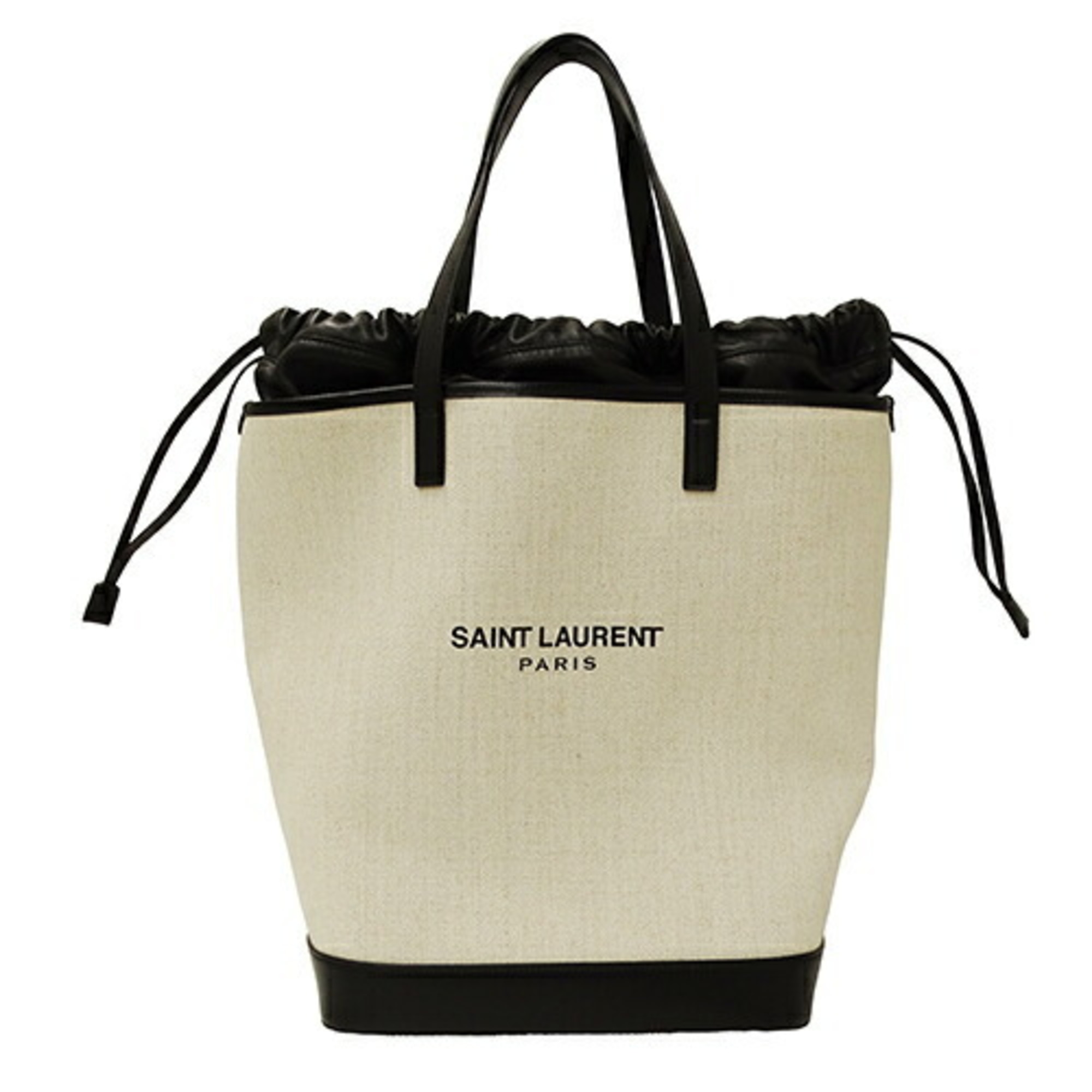 Saint Laurent SAINT LAURENT Bag Women's Tote Coated Canvas Teddy White 551595