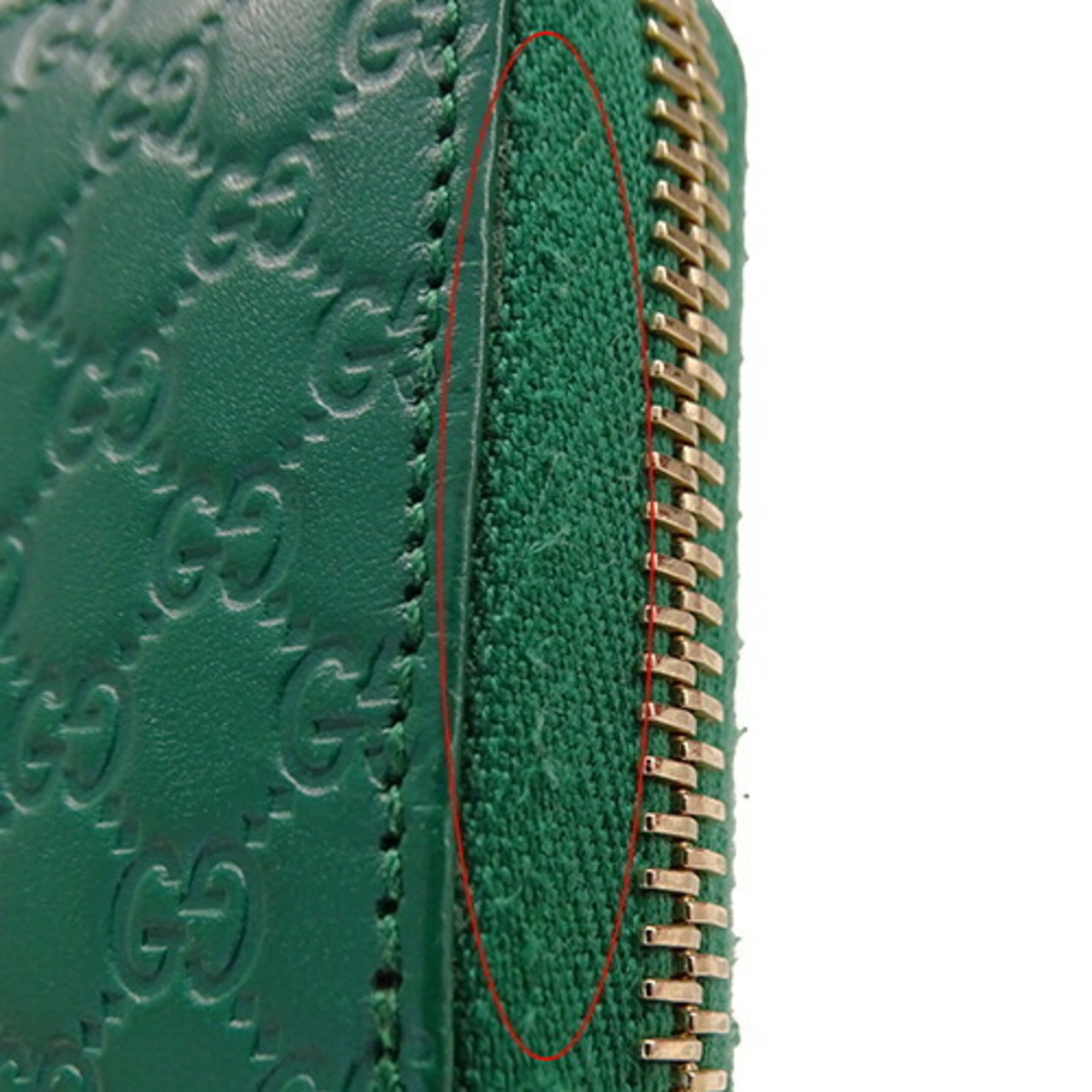 GUCCI Wallet for Women and Men, Coin Case, Micro GG Shima Leather, Green, 544249, Dark Round, Compact