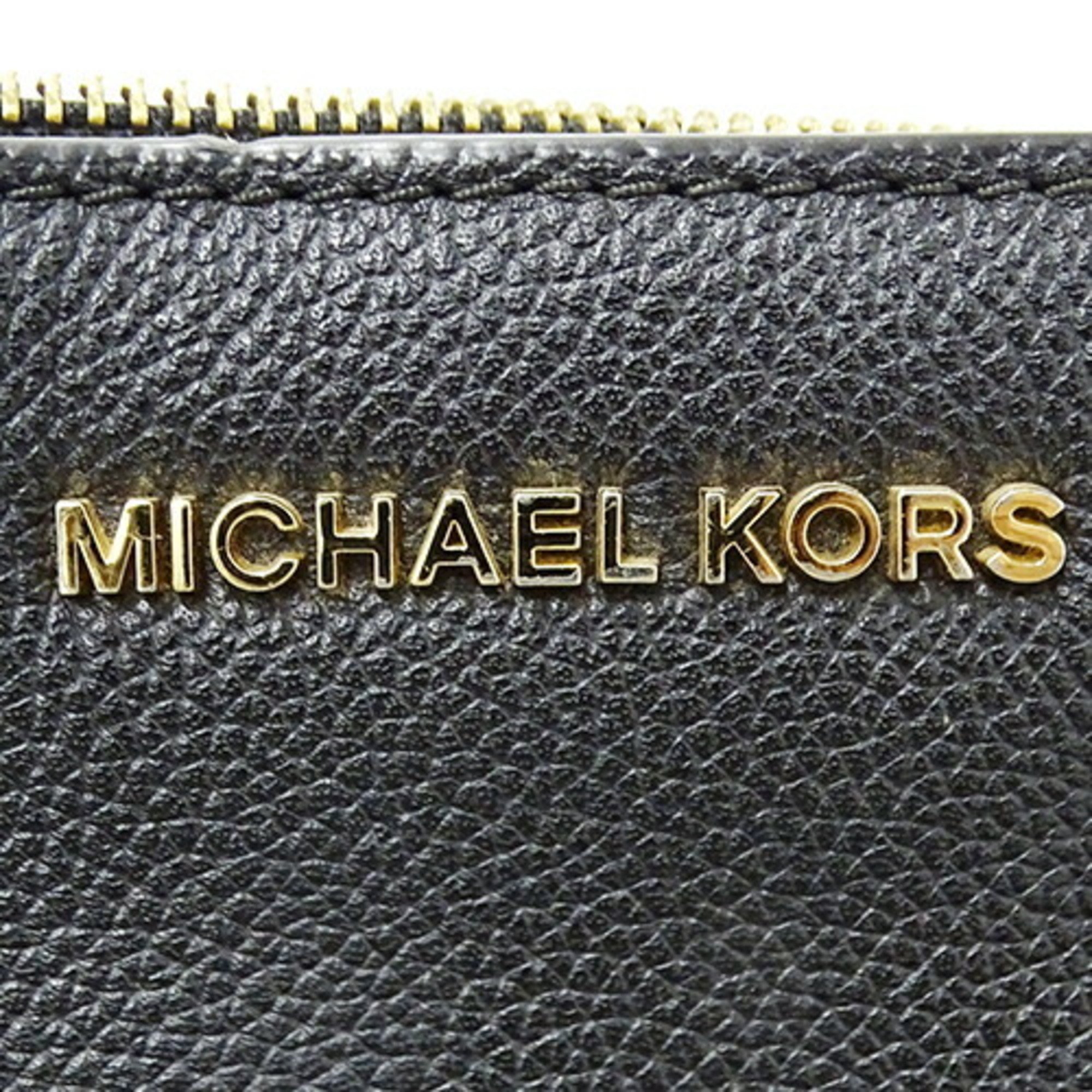 Michael Kors Women's Shoulder Bag Leather Black Compact