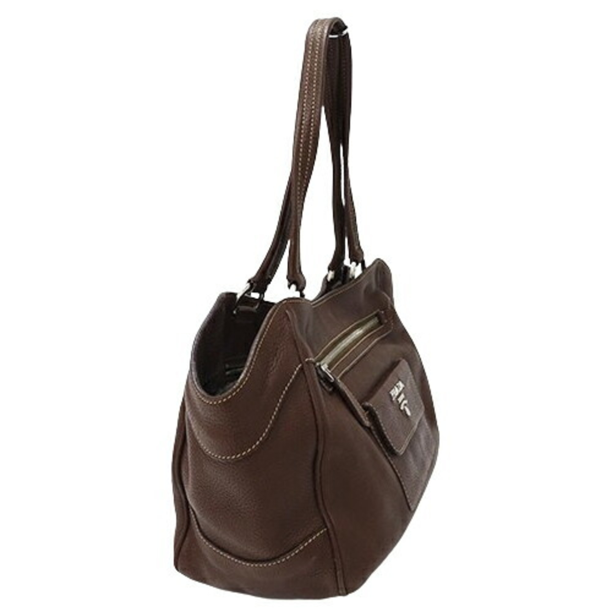 PRADA Women's Tote Bag Leather Brown