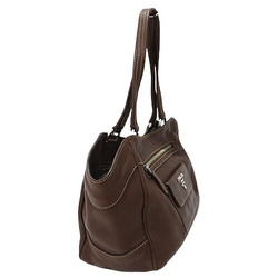 PRADA Women's Tote Bag Leather Brown