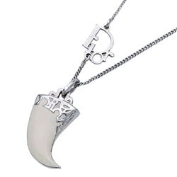 Christian Dior Dior necklace for women in white and silver with fang motif