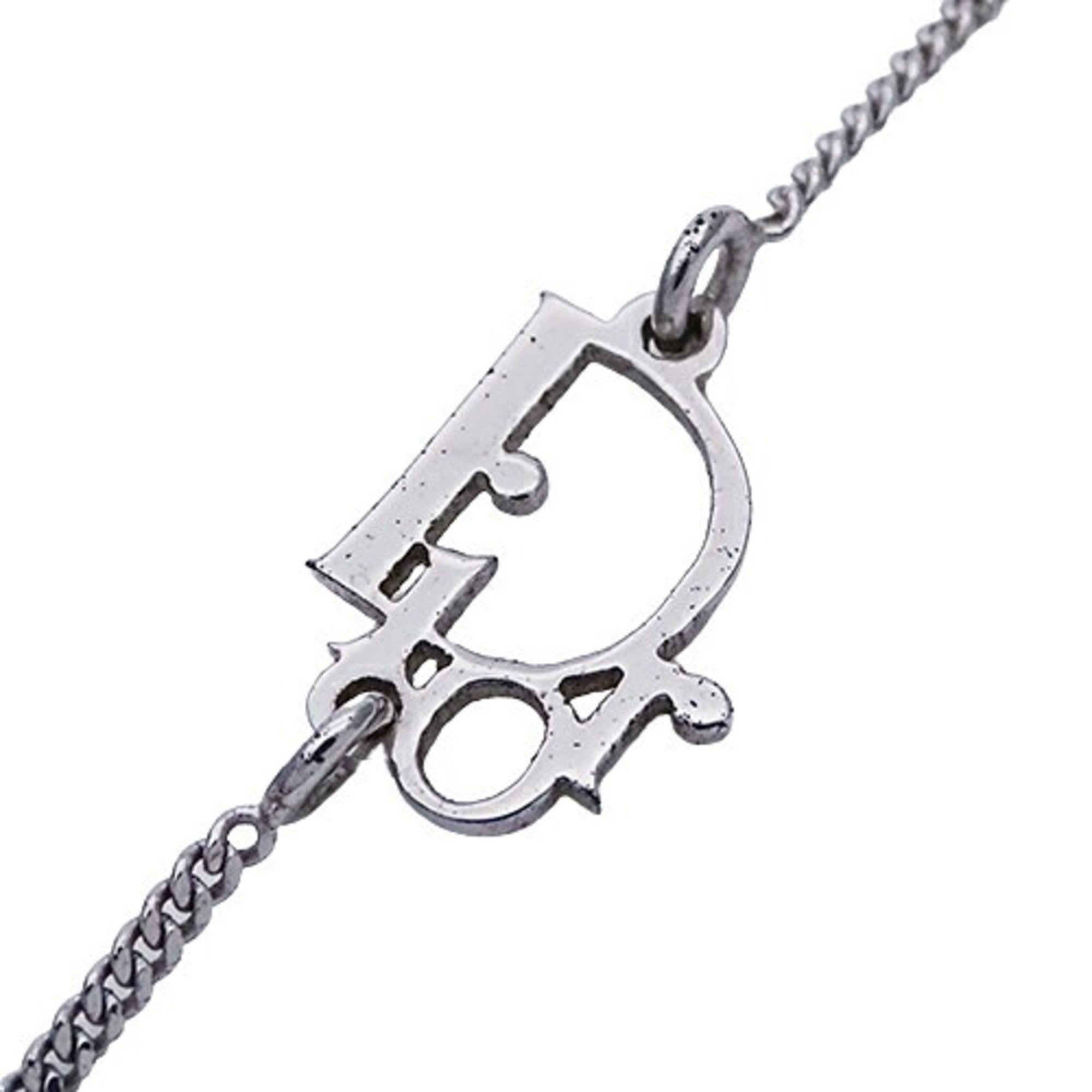 Christian Dior Dior necklace for women in white and silver with fang motif