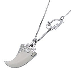 Christian Dior Dior necklace for women in white and silver with fang motif