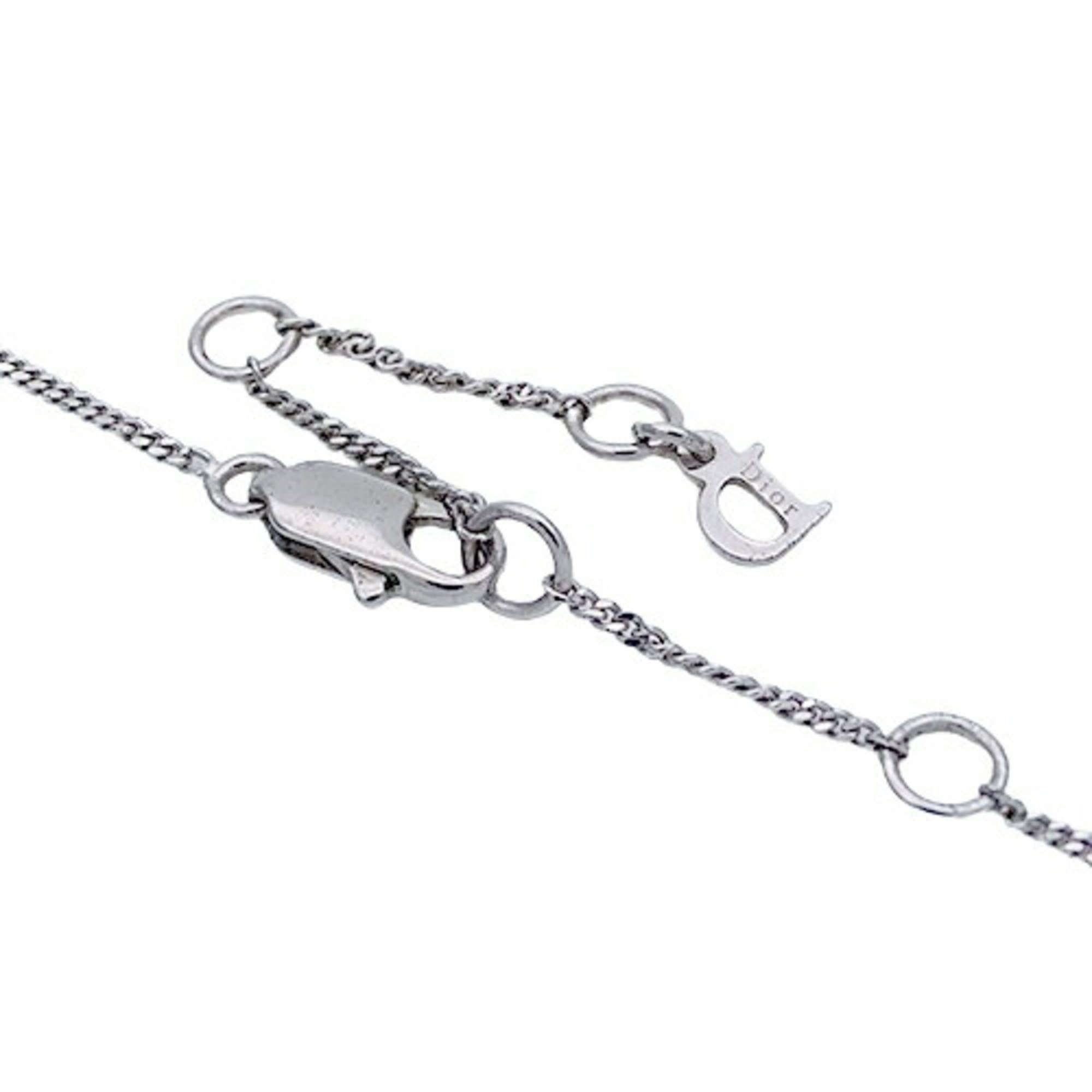 Christian Dior Dior necklace for women in white and silver with fang motif