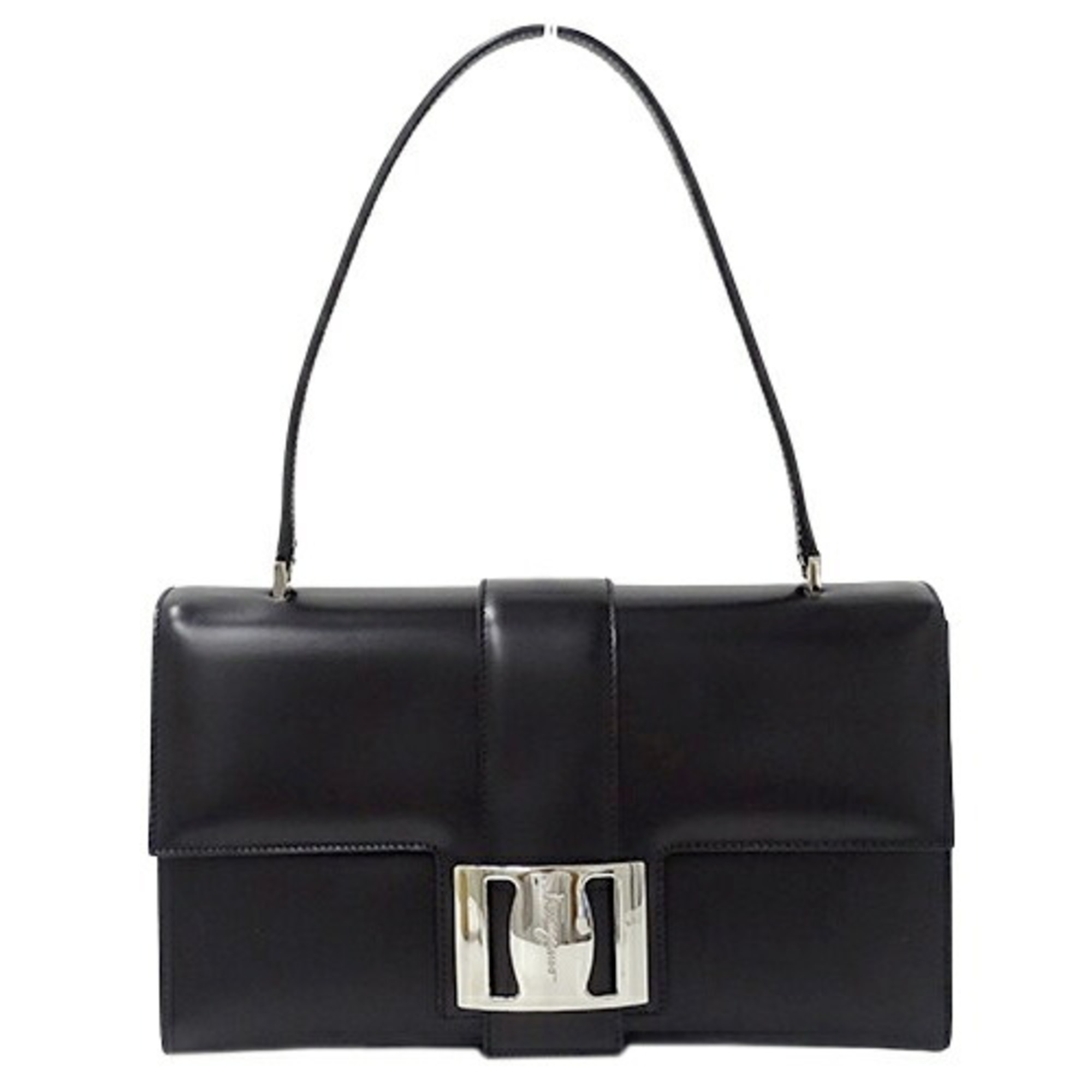 Salvatore Ferragamo Ferragamo Women's Shoulder Bag Vara Leather Black