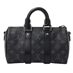 Louis Vuitton LOUIS VUITTON Bag Monogram Eclipse Reverse Men's Handbag Shoulder 2way Keepall Bandouliere 25 M46271 Black Compact