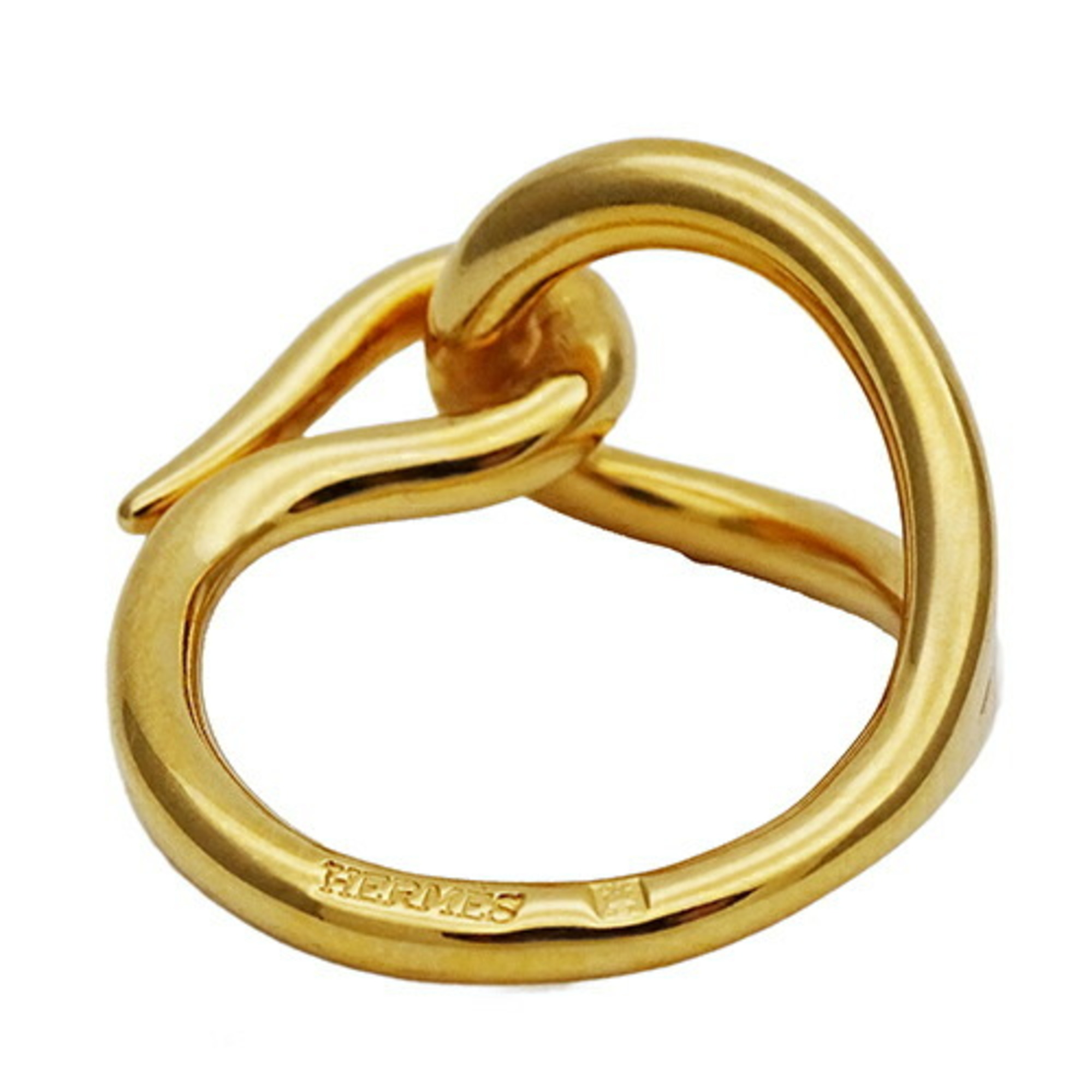 Hermes HERMES scarf ring jumbo ladies gold accessory