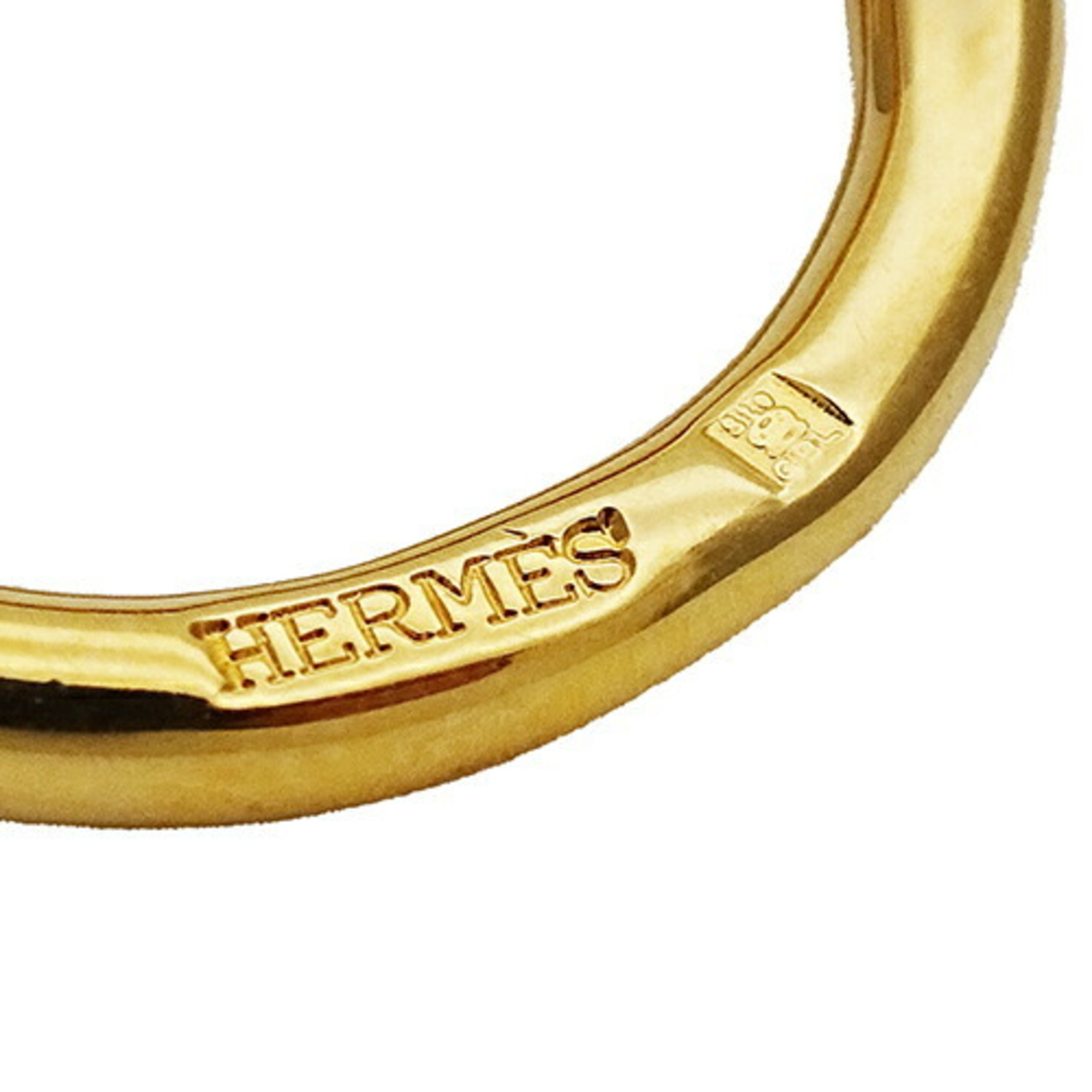 Hermes HERMES scarf ring jumbo ladies gold accessory