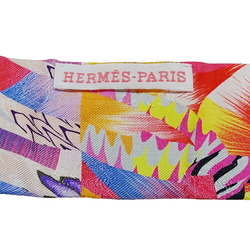 HERMES Scarf for Women Twilly ALL OVER MARBLE SILK 2022 Limited Edition Kyoto Marble Silk Pink Multi