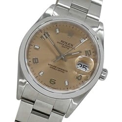 Rolex ROLEX Oyster Perpetual Date 15200 P Series Men's Watch Automatic AT Stainless Steel SS Silver Pink Polished