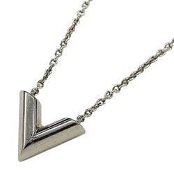 Louis Vuitton Essential V Necklace for Women, Silver, M63197, LE0291