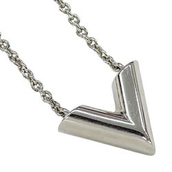 Louis Vuitton Essential V Necklace for Women, Silver, M63197, LE0291