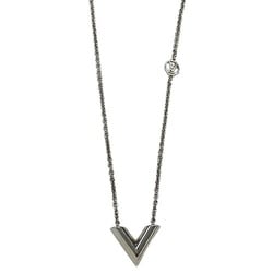 Louis Vuitton Essential V Necklace for Women, Silver, M63197, LE0291