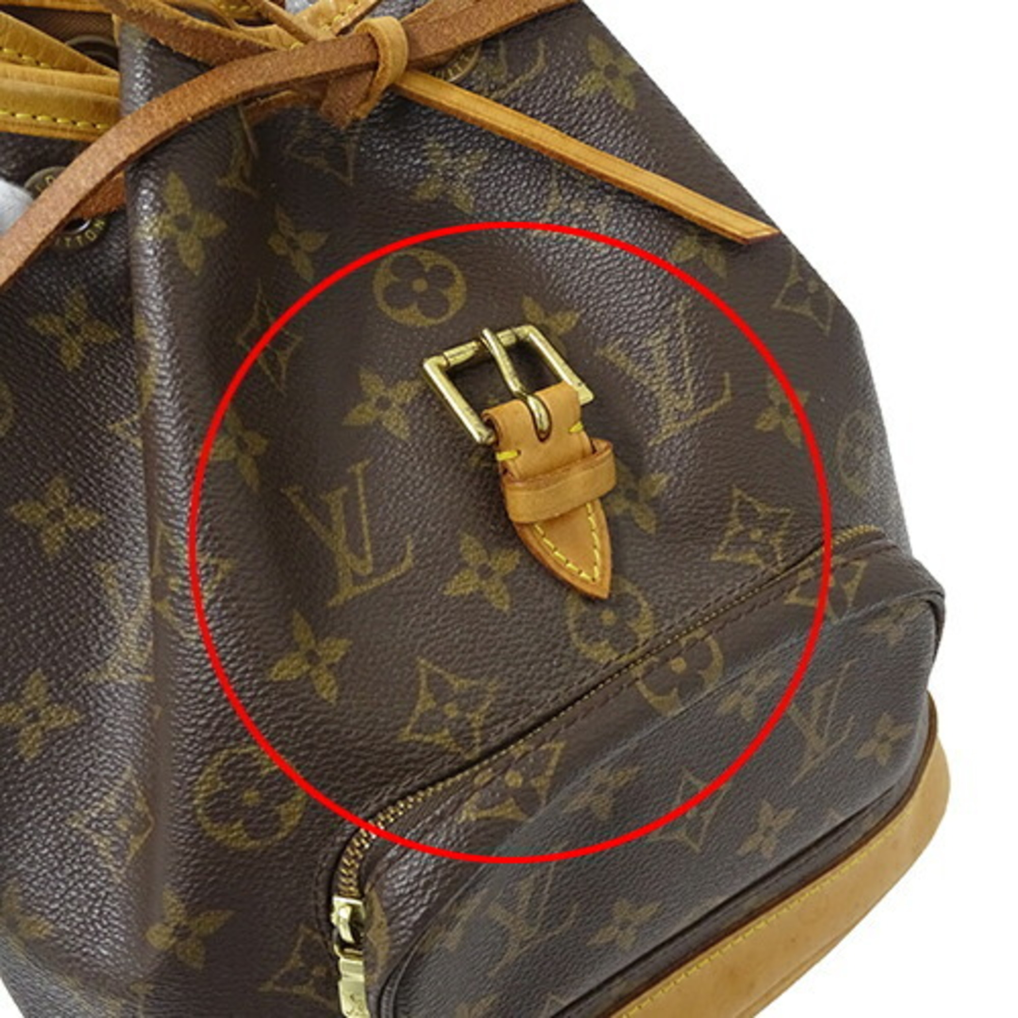 Louis Vuitton LOUIS VUITTON Bag Monogram Women's Men's Backpack Montsouris MM M51136 Brown