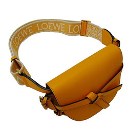 LOEWE Women's Shoulder Bag Calf Gate Dual Mandarin Orange A650N46X13 Pochette