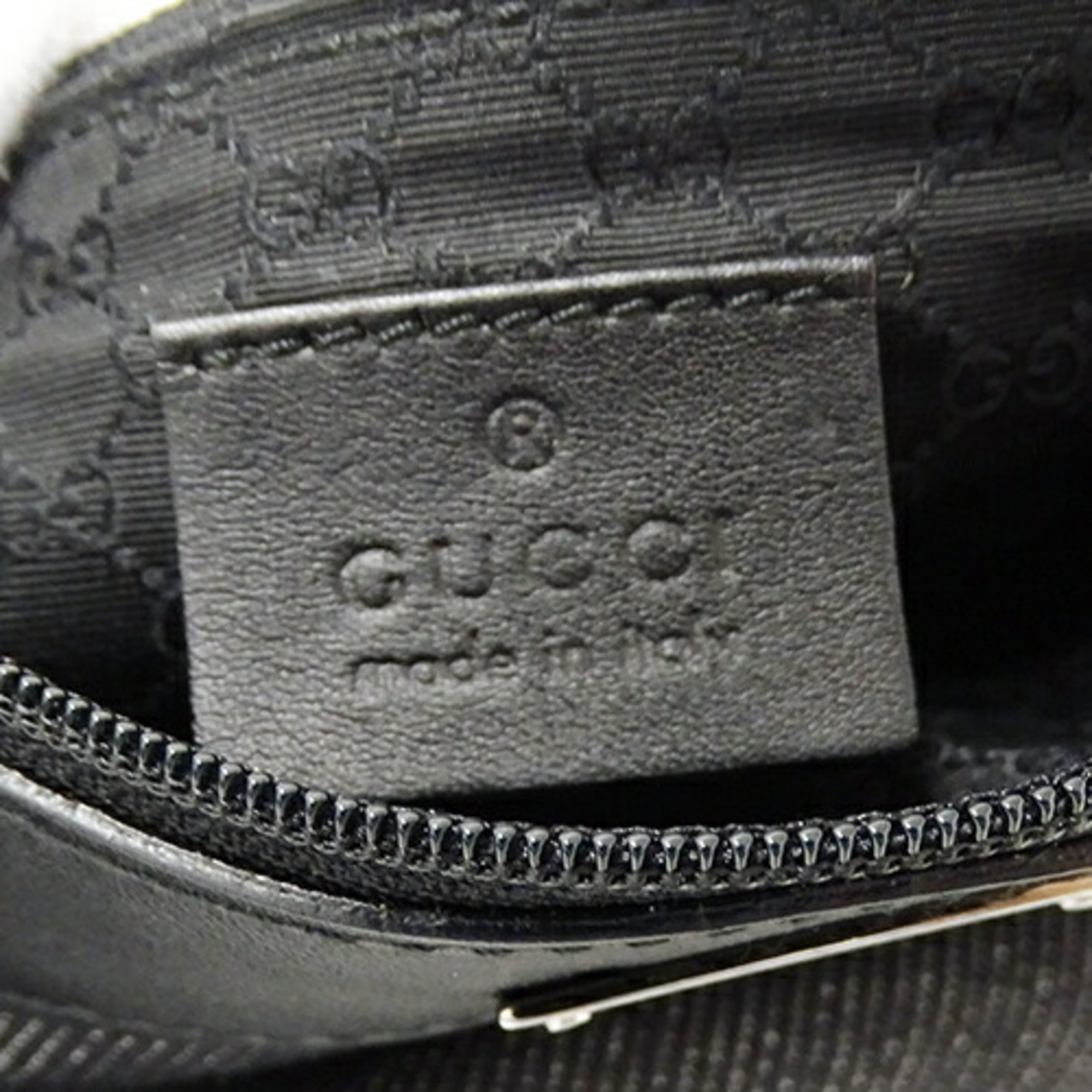 GUCCI Bag for Women, Sherry Handbag, Pouch, Leather, Canvas, Black, 92820, Compact