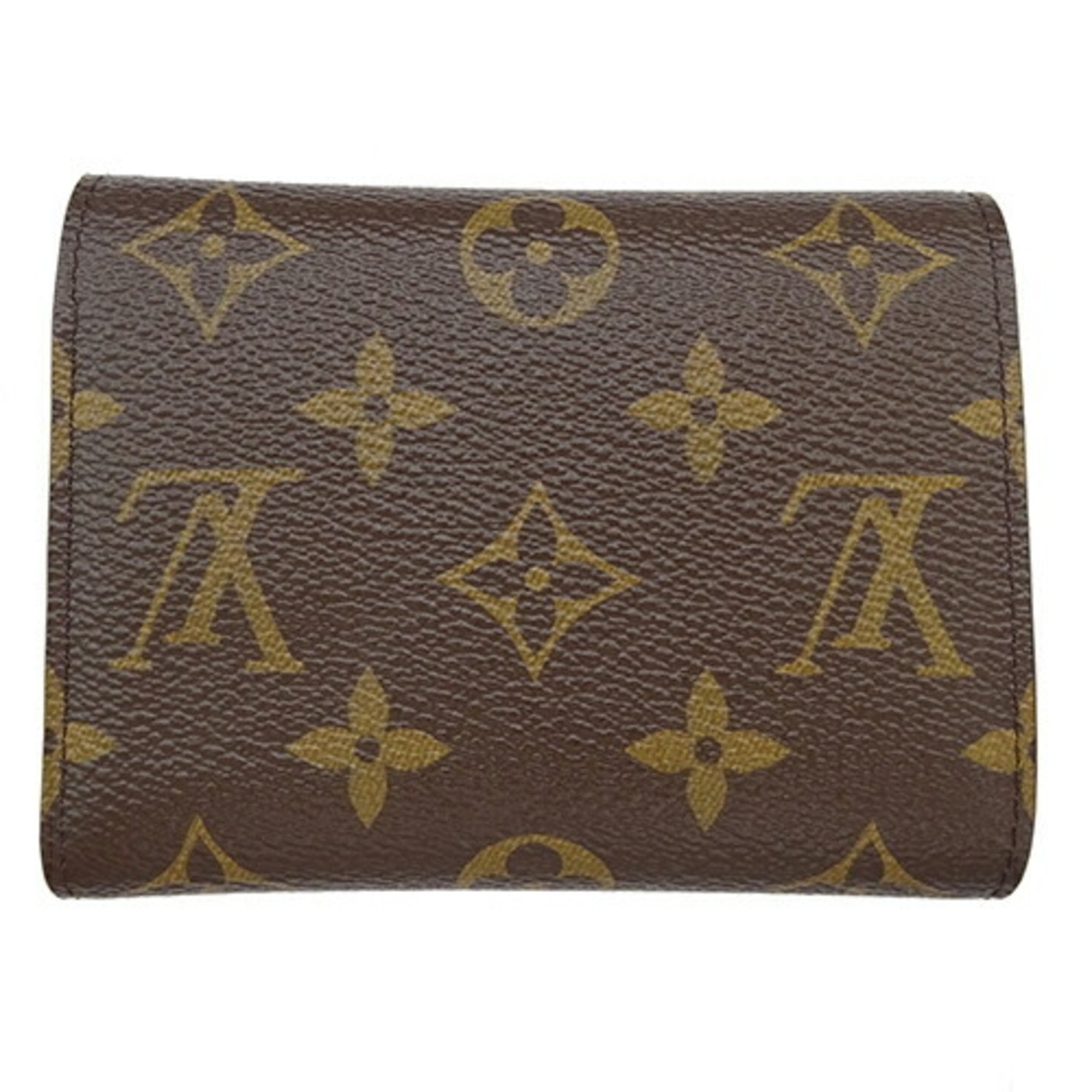 Louis Vuitton LOUIS VUITTON Wallet Monogram Women's Tri-fold Canvas Portefeuille Victorine M62472 IC Chip Compact