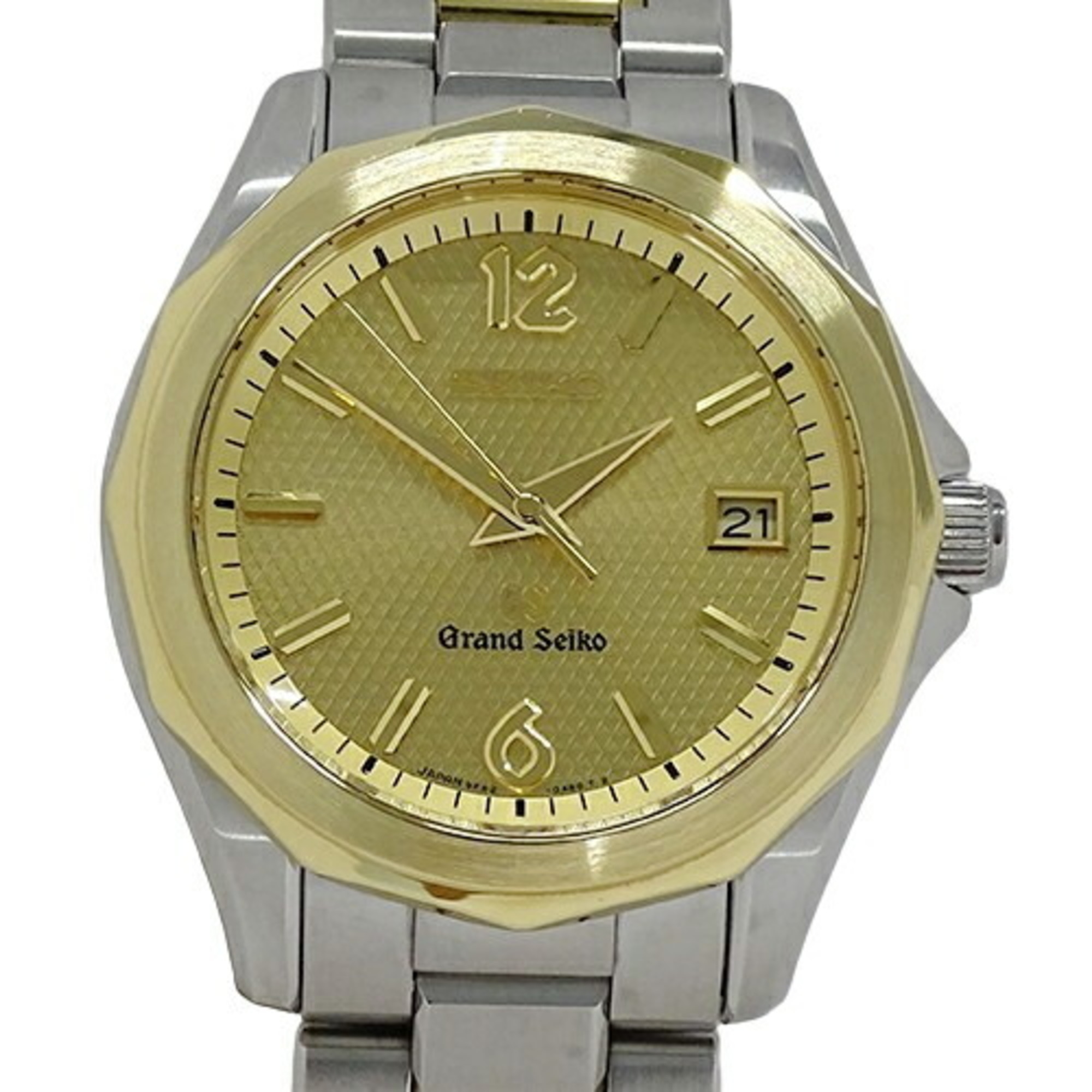 Grand Seiko GRAND SEIKO GS 9F62-0A70 SBGX036 Watch Men's Date Quartz Stainless Steel SS Gold YG Combination Polished