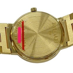 BVLGARI Watch for Boys Date Quartz 750YG Solid Gold BB33GGD Black Round Polished