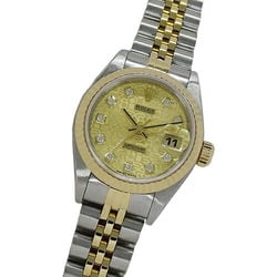 Rolex ROLEX Datejust 69173G T serial watch for women 10P diamond computer automatic AT stainless steel SS gold YG combination polished