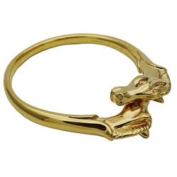 Hermes Cheval Horse Bangle for Women, Gold,