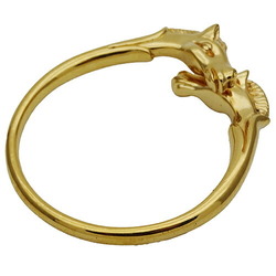 Hermes Cheval Horse Bangle for Women, Gold,