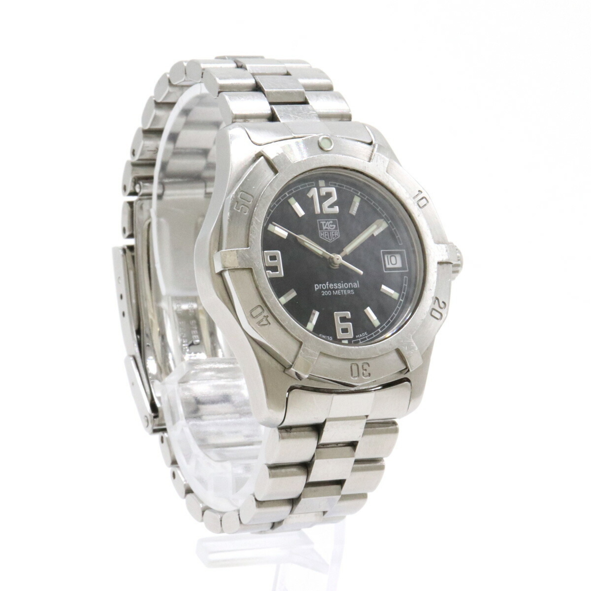 TAG Heuer Professional 2000 Series Black Dial Stainless Steel Boys Unisex Quartz Watch WN1210